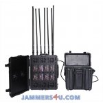 Anti-Drone UAV Portable powerful Jammer 700W 8 Bands up to 8km